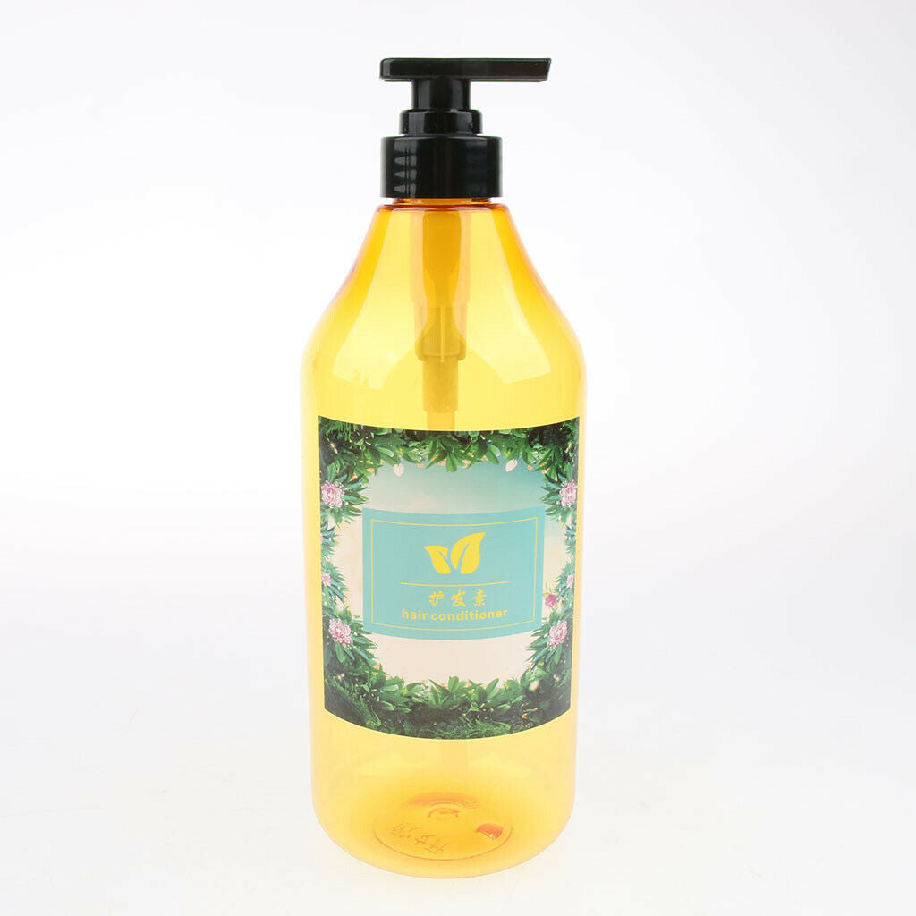 3x travel bottle, cosmetic container 1000 ml for lotion, shower gel, empty