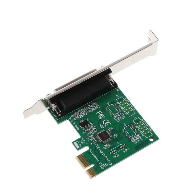 Parallel Port DB25 25Pin LPT Printer to PCI-E Express Card Converter Adapter 1pc