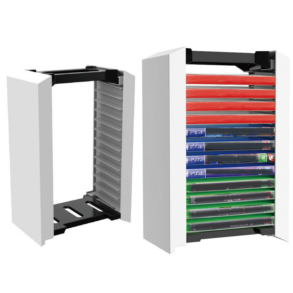 Game Disc Box Storage Rack 12 Games Disc Holder Shelf for PS5 Game Discs