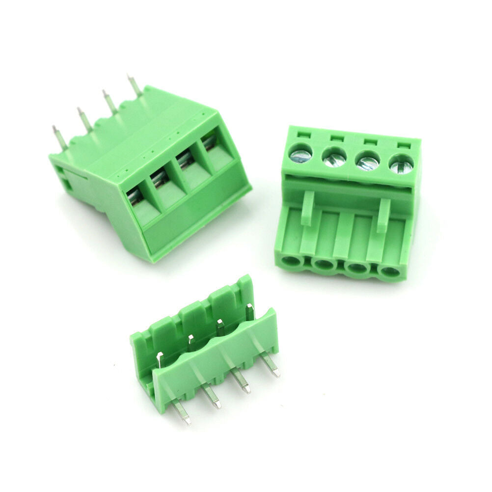 20pcs 5.08mm Pitch 4Pin Plug-in Screw PCB Terminal Block Connector F ziTEUSJ SJ