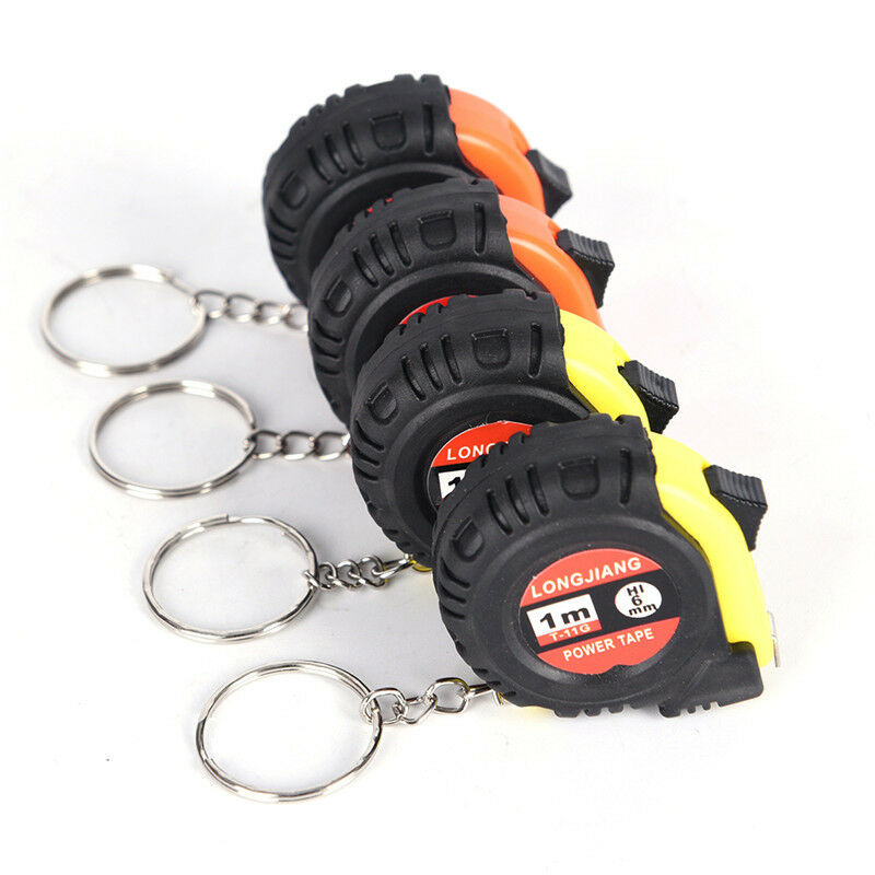 2pcs Retractable Ruler Tape Measure Key Chain Mini Pocket Size 1m Measure.l8