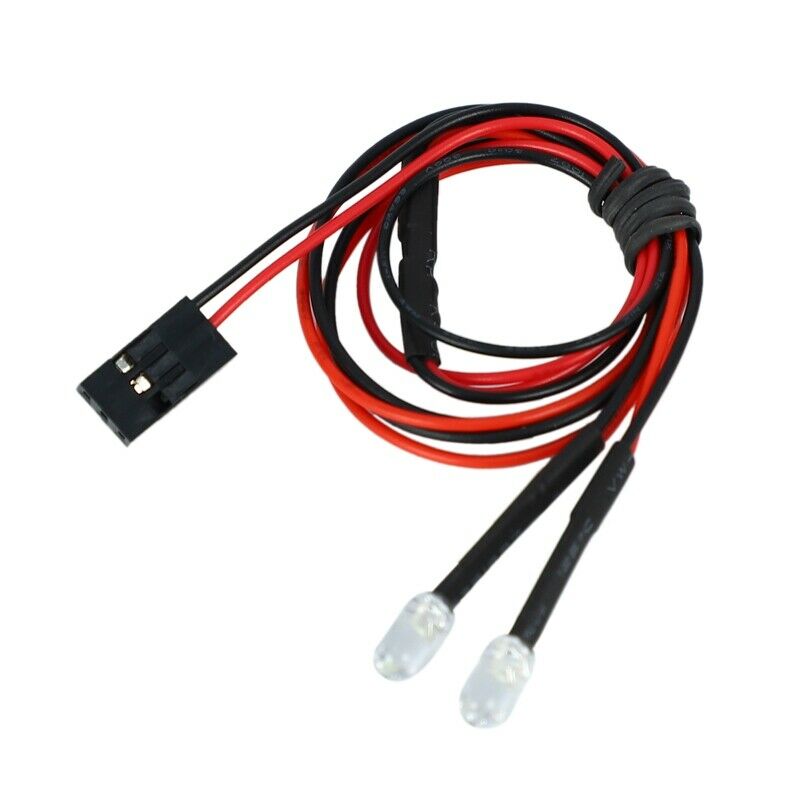 2Pcs LED Round White Light with Lampshade Kit for 1/10 RC Simulation Climbing I1