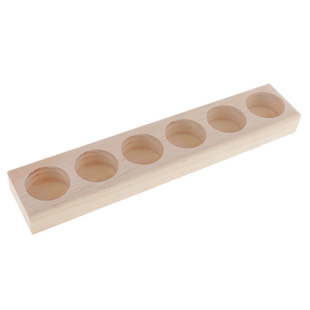 Unfinished Wooden Essential Oil Box - Holds 6 Essential Oil Bottles - Perfect