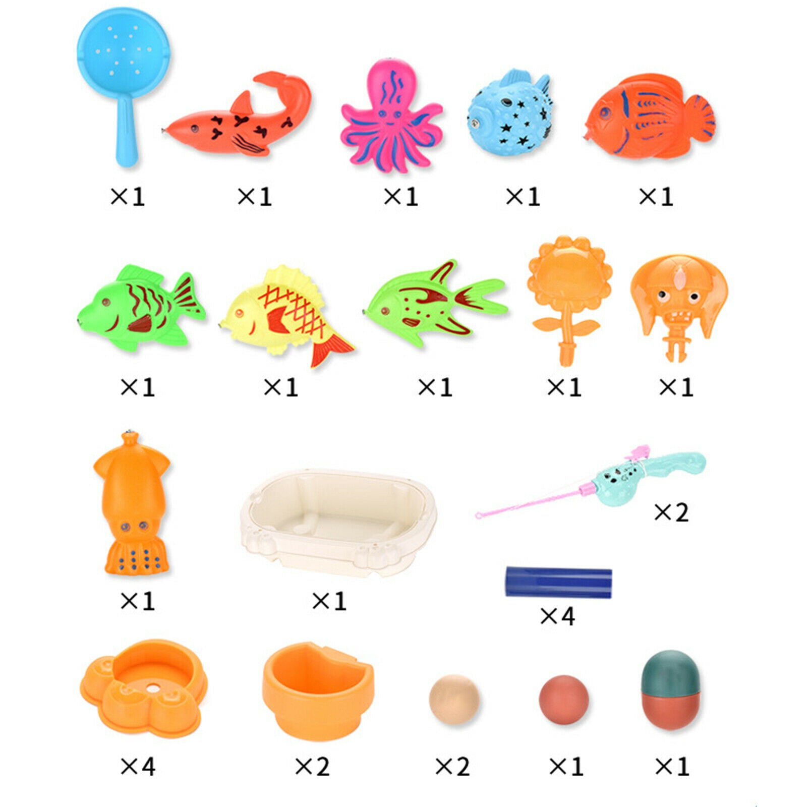 Educational Children Fishing Table Toys Colourful Magnetic Sand Development