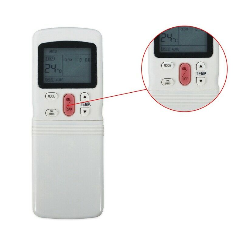 2X(Air Conditioning Remote Control Replacement for Midea R11HG-E R11HG/E Q4J4)