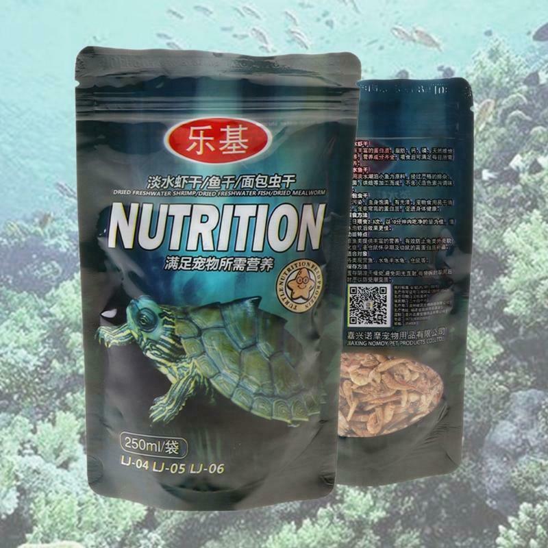 250ml/bag Shrimp Dry Feed  Water Turtle Brazilian Tortoise Turtles Food  Calcium