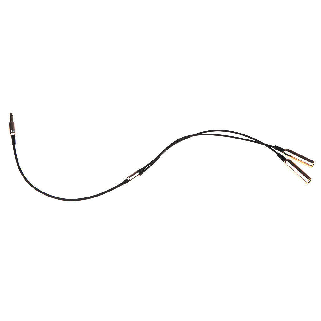 3.5mm Stereo Audio 1 Male To 2 Female Headphone Mic Y Splitter