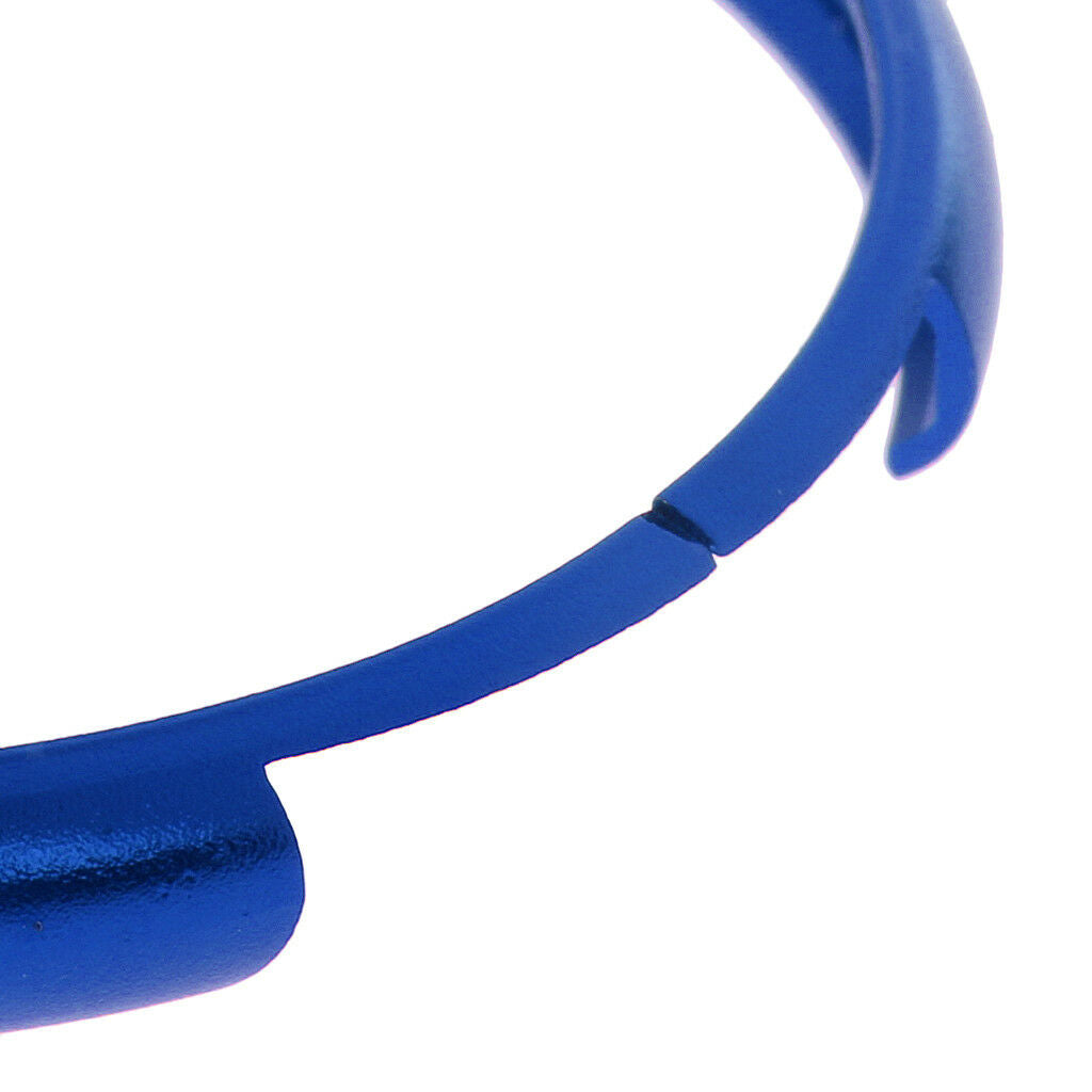 Aluminum Finish Smart Key Fob Protective Ring For Mini Cooper Key Fob Blue