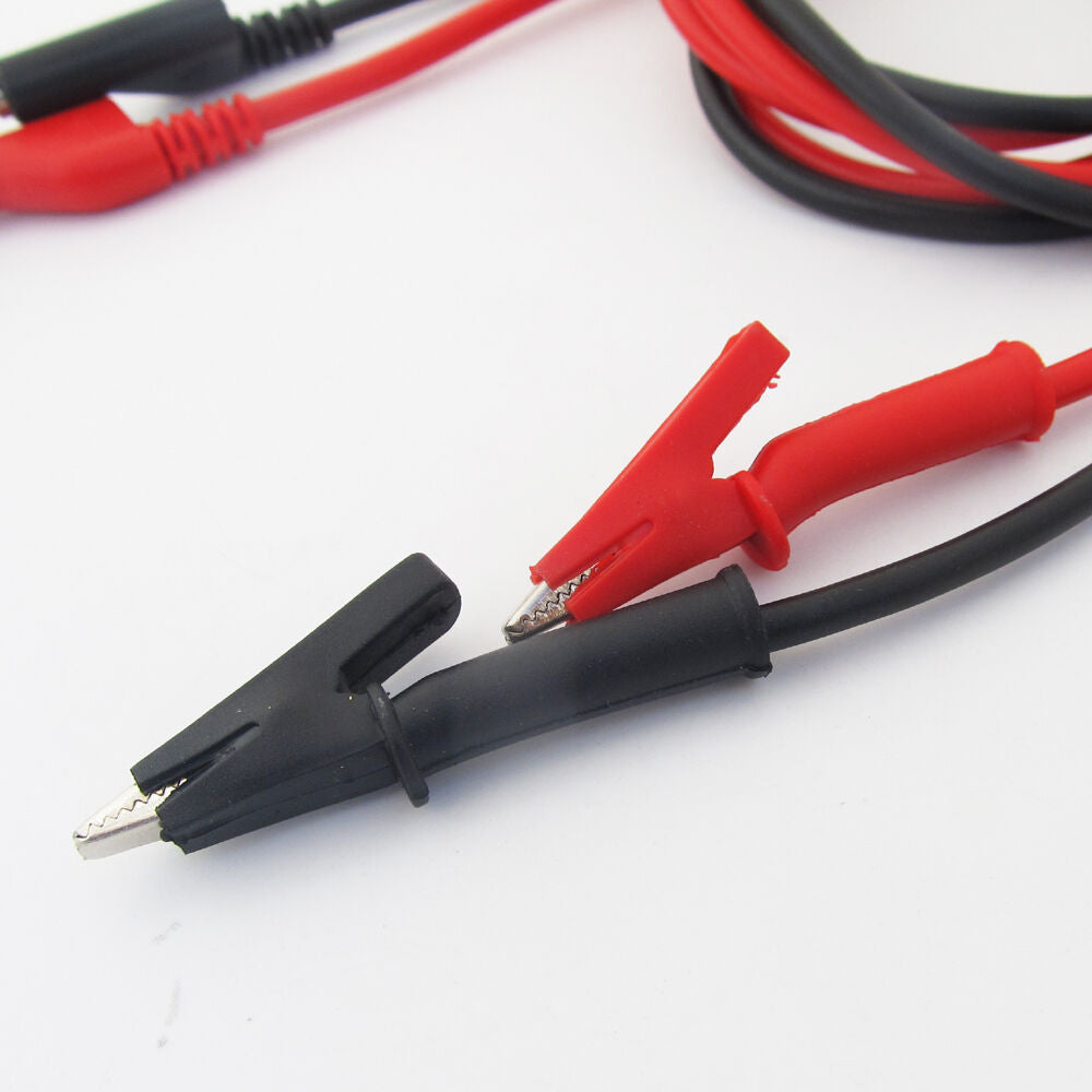 5pairs Silicone High Voltage 4mm Banana Plug to Alligator Clip Test Leads Cable