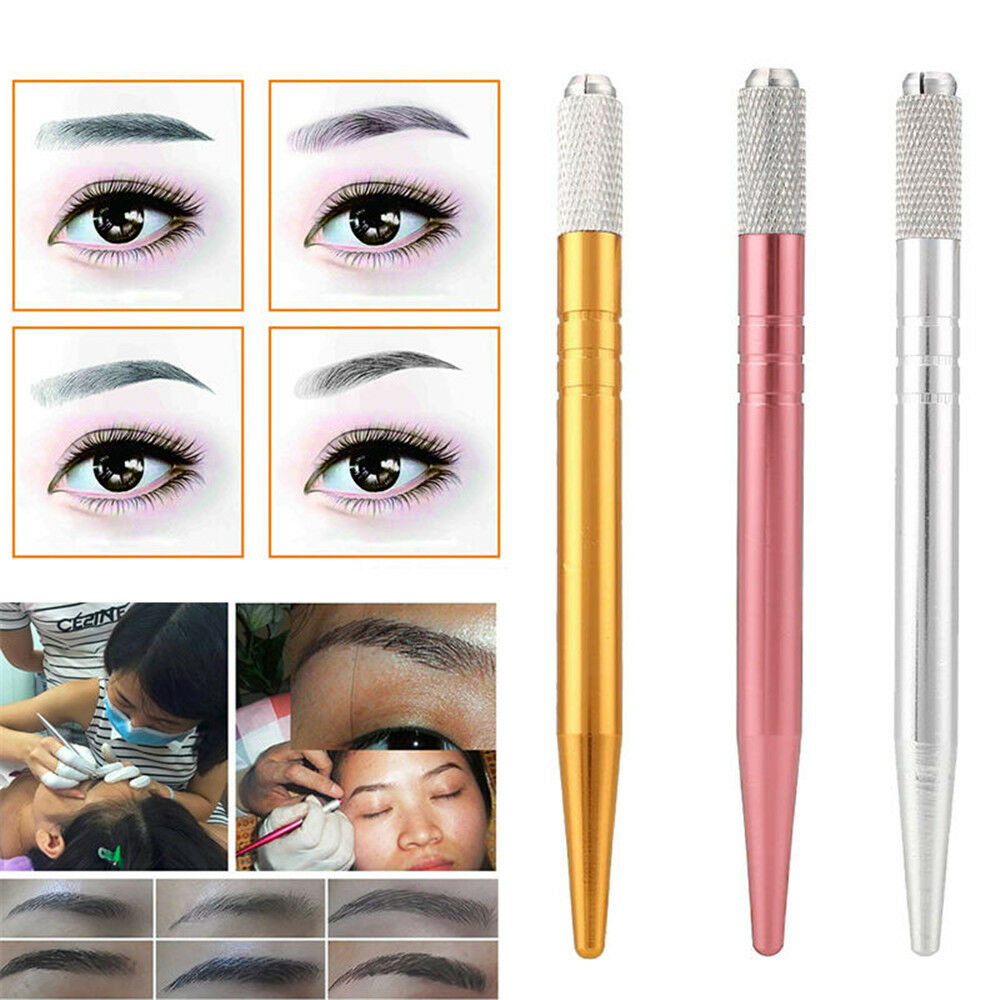 1* Eyebrow Tattoo Manual Pen Permanent Microblading Tattoo Machine Tools Makeup~