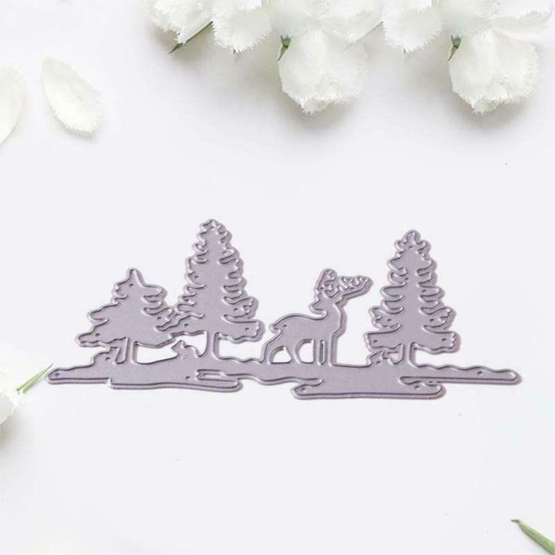 Christmas Tree Deer Metal Cutting Dies Stencil DIY Scrapbook Album Paper Card