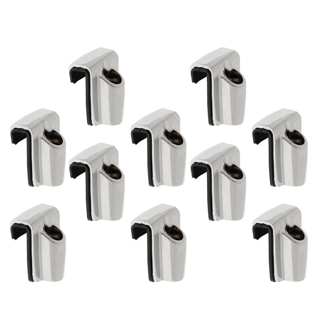 10pcs Zinc Alloy Bass Drum Hooks Rubber Gasket Musical Instrument Accs
