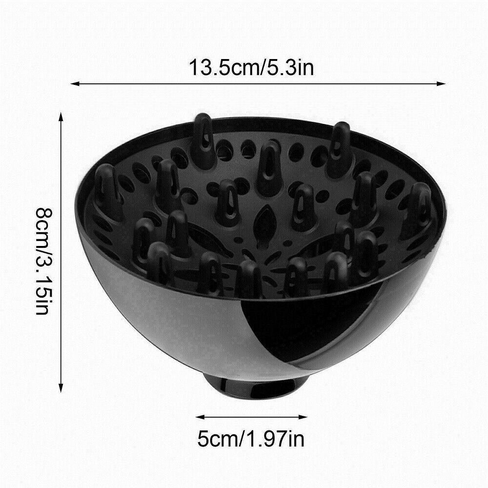 Universal Hairdressing Blower Cover Styling Salon Curly Hair Dryer Diffuser ~