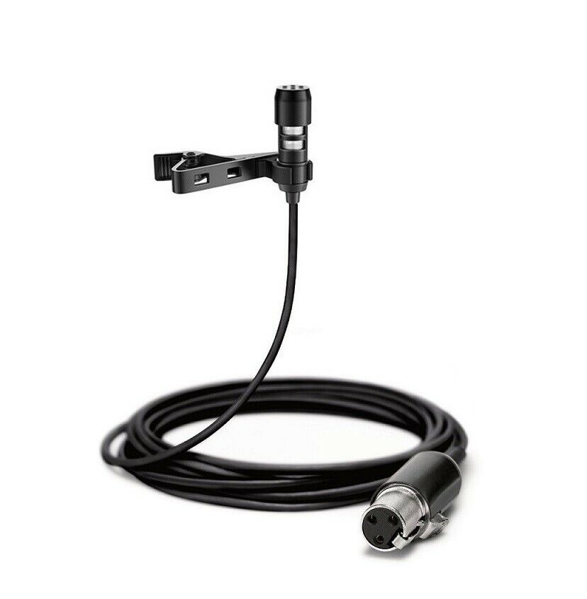 Lapel Mic Lavalier Microphone 3 Pins XLR For AKG Samson Wireless System Mikes