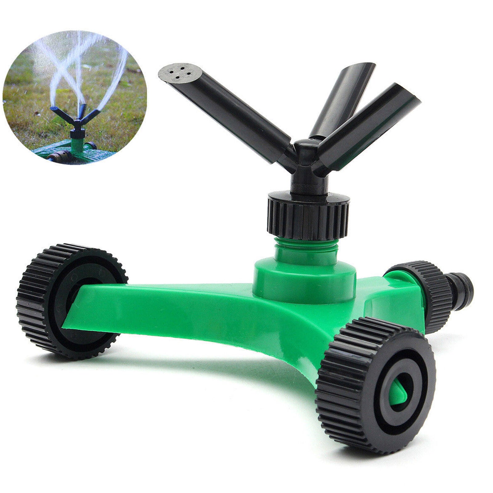 3 Arm Garden Watering Sprinkler Plant Lawn Farmland 360° Spray Irrigation System