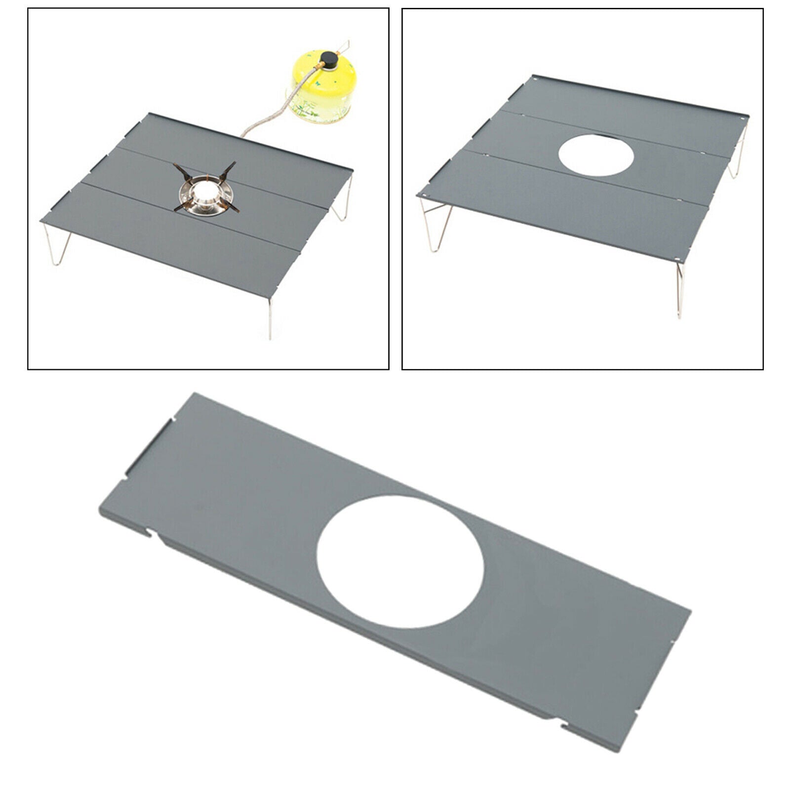 Table Aluminum Plate for Portable Beach Table Picnic Cooking Backpacking