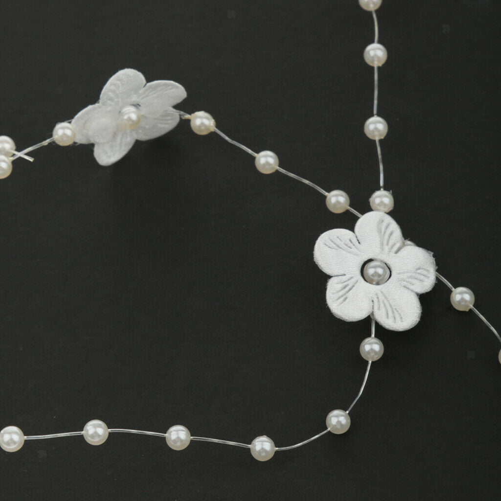 Fishing Line Pearls/Flower Chain Garland Chandelier Hanging Wedding Supplier