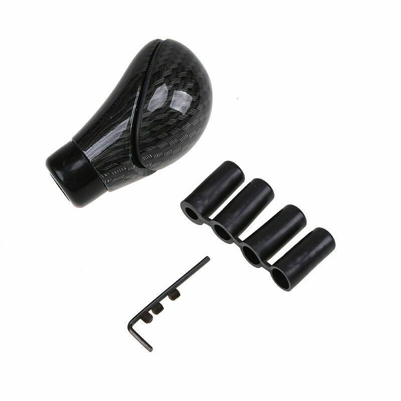Universal Carbon Fiber Look Automatic Car Gear Stick Shifter Shift Knob Lever