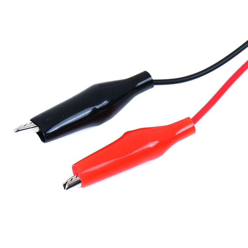 1Pc Alligator Test Clips Clamp to USB Male Connector Power Supply Adapter.l8