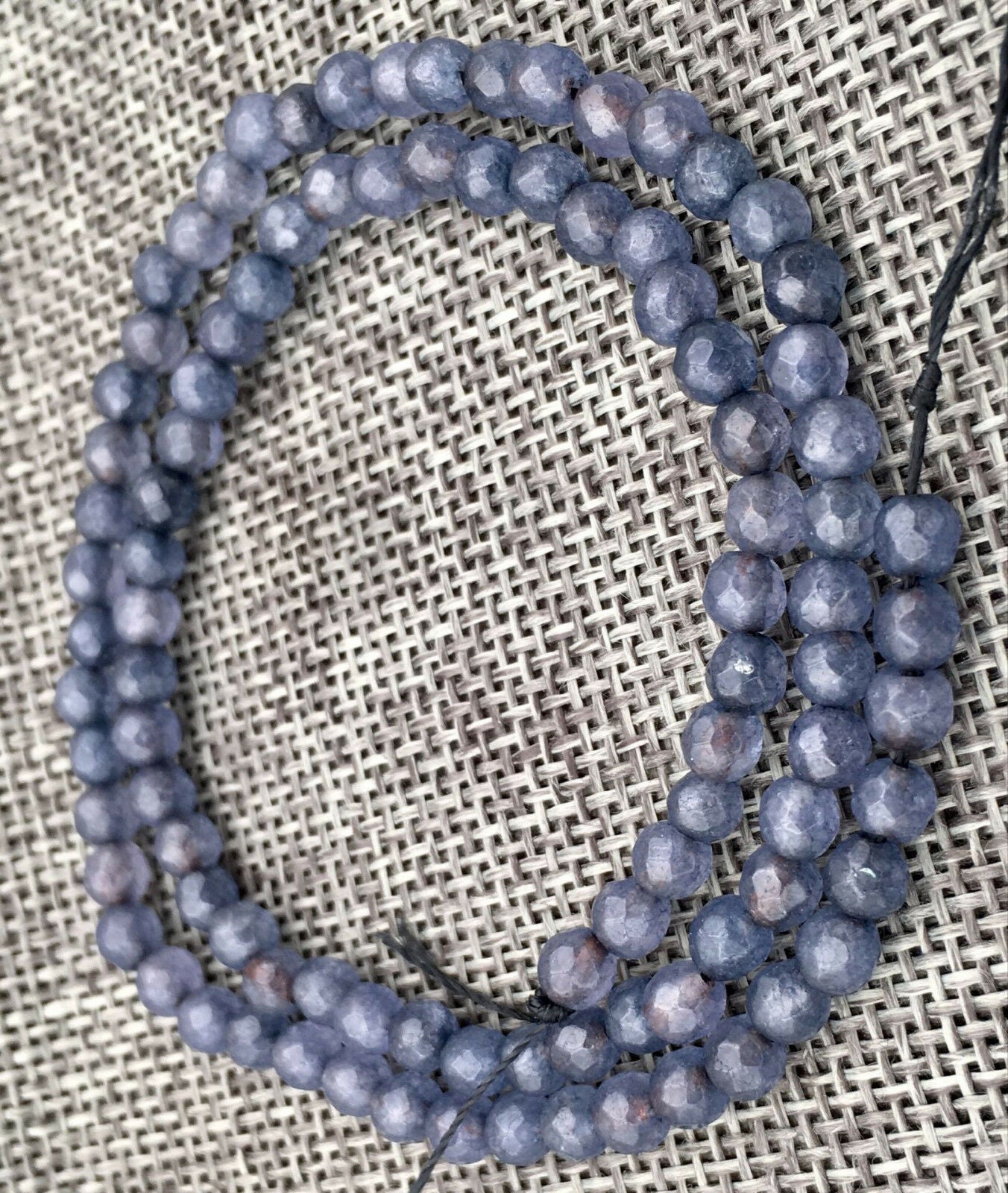 Wholesale 10pcs 4mm dark Aquamarine Faceted Gems Round Loose Beads 15" A+