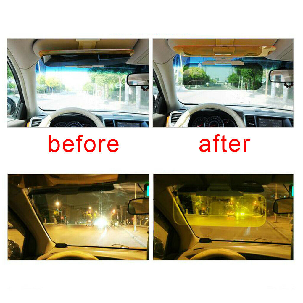 1 Pc. 2 in 1 Car Auto Sun Visor Mirror Anti-glare Day And Night Glasses Eyesight