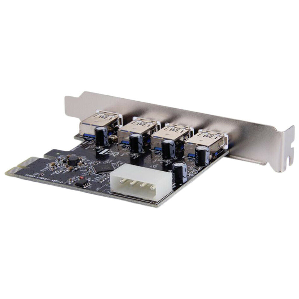 4 Port PCI-e to USB 3.0 HUB PCI Express Expansion Card Adapter 5 Gbps Speed