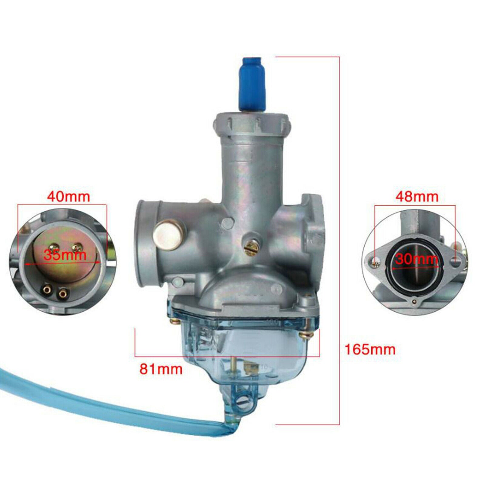 30mm PZ30 Motorcycle Carburetor for ATV 150cc 160cc Motocross Quad Orange