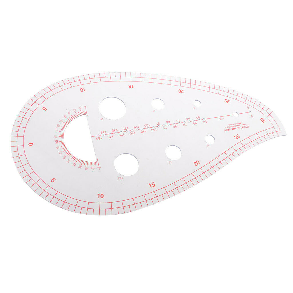 Plastic Sleeve Curve Ruler Drawing Template for Tailor Sewing Dressmaking #2