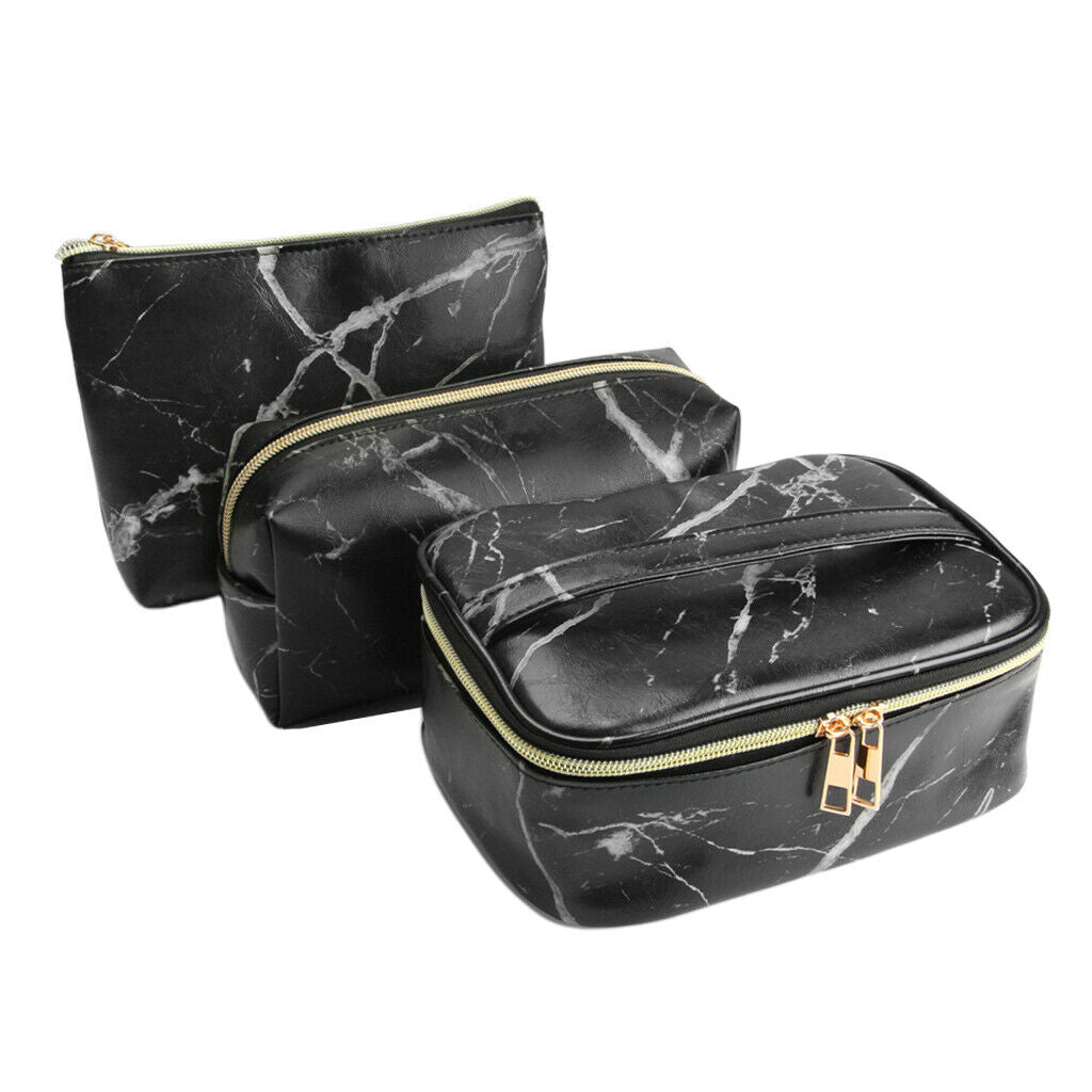 3 Styles Women Girls Travel Makeup Bag Toiletry Pouch Case Handbag w/ Handle
