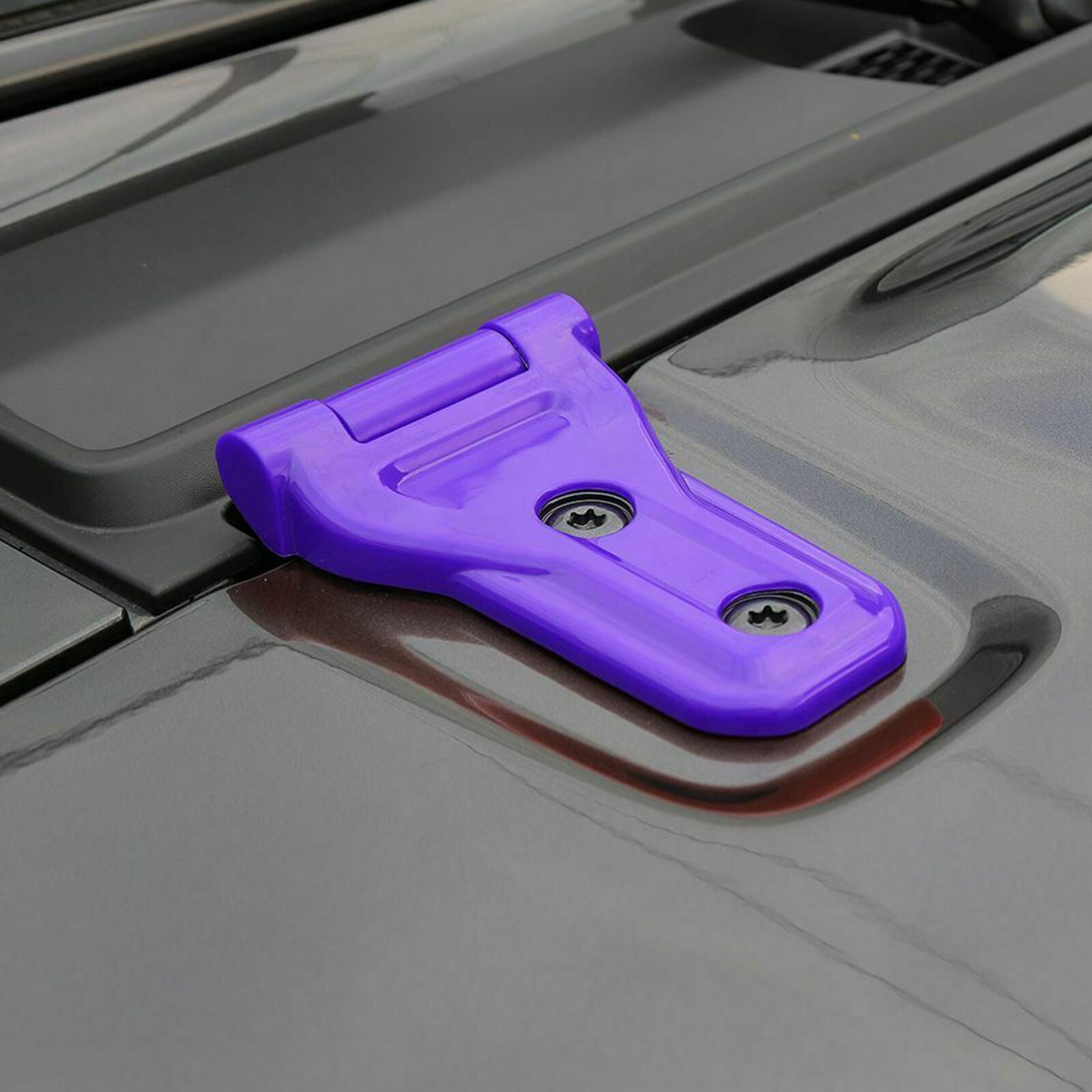 Purple Engine Hood Hinge Decor Cover Trim Accessories For 2018+ Jeep Wrangler JL
