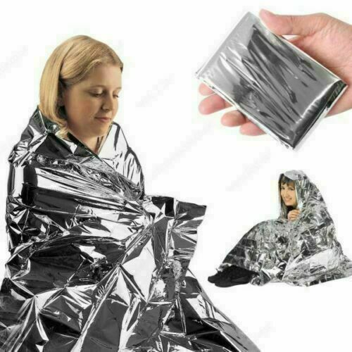 Emergency TENT Survival Folding Camping Rescue Reflective Shelter Blanket Bag