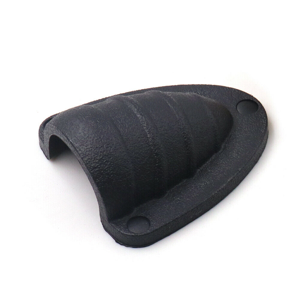 2x Universal New Black Marine Boat Assembly Clamshell Vent Wire Hose Cover