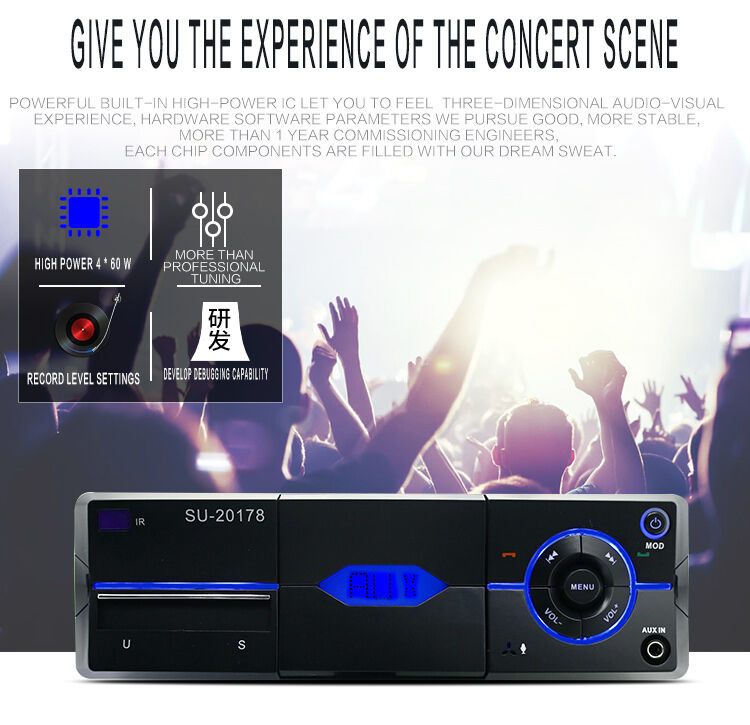 Single Din Car Audio Stereo MP3 Player Radio Bluetooth Handsfree FM AUX USB SD