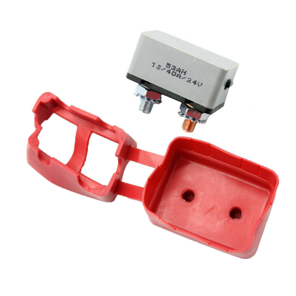 2pcs Car Marine Boat Audio Circuit Breaker Manual Reset Fuseholder  40AMP