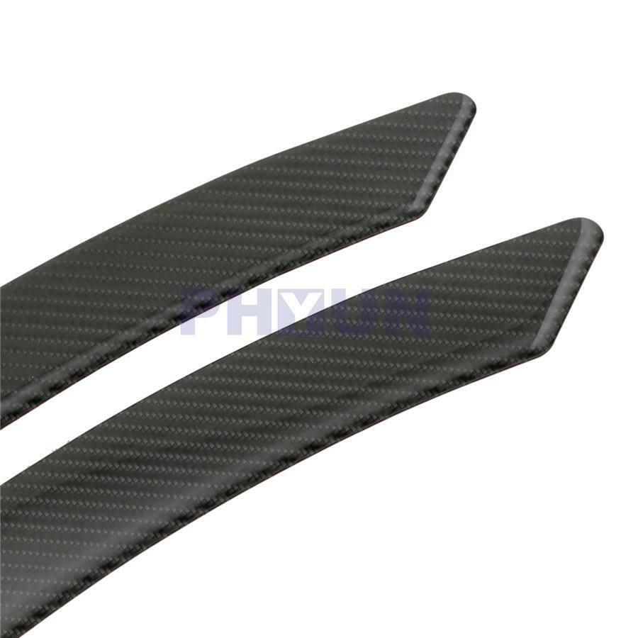 2pcs Real Carbon Fiber Car Fender Flares Arch Wheel Eyebrow Protector Stickers