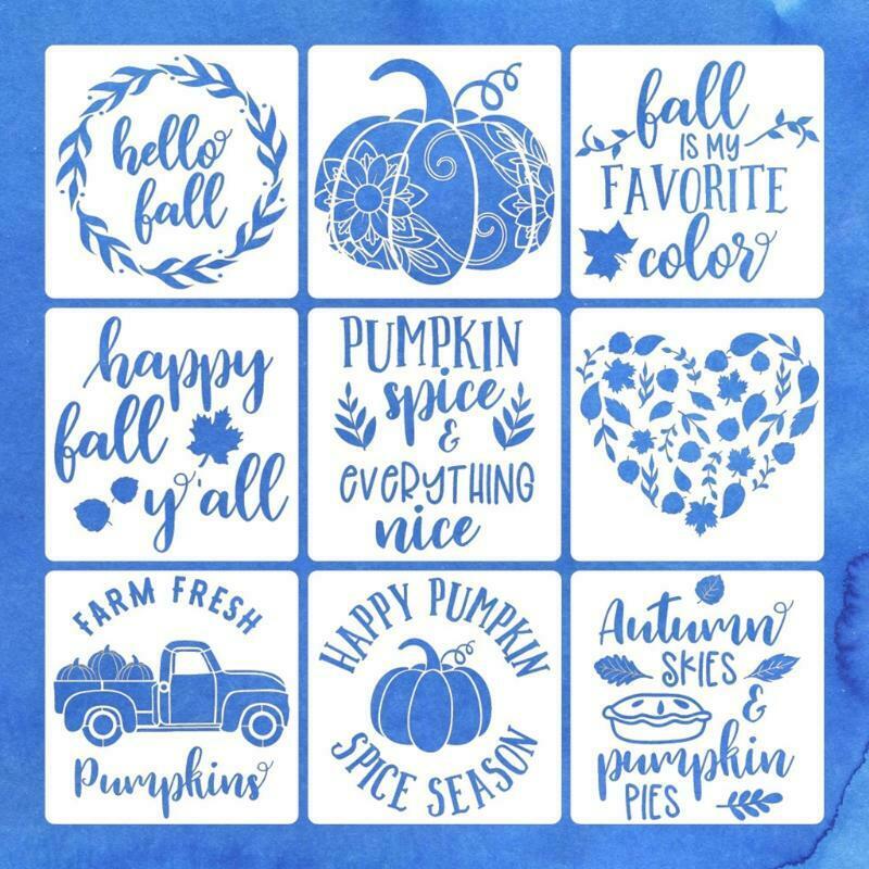 Autumn Theme Painting Stencils for Farmhouse Meticulous Craftsmanship Stencils