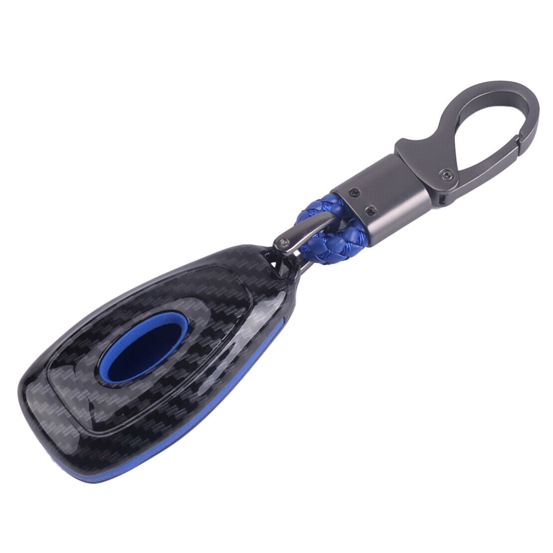 3-Buttons Carbon Remote Key Cover Frame fit for ford Focus Fiesta Kuga C-Max as
