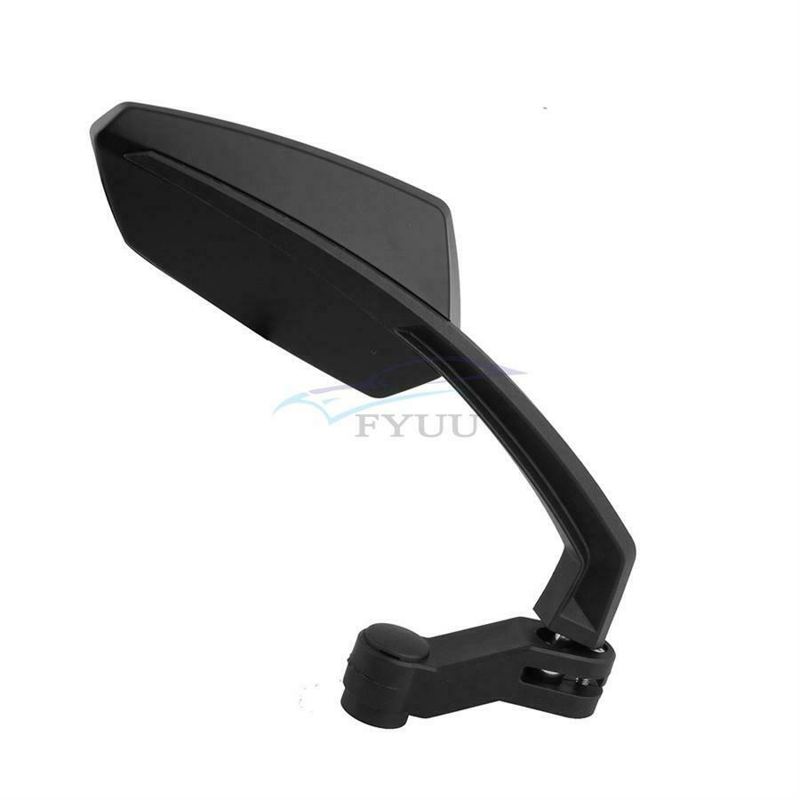2 × Plastic Glass Motorcycle Bikes Rearview Side Mirrors For Kawasaki And Suzuki