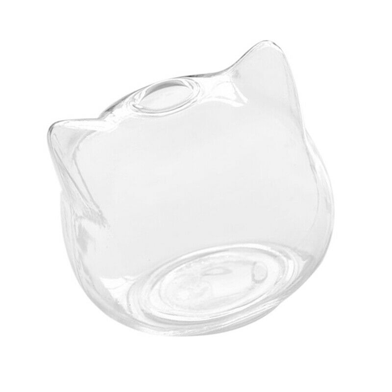 Cat Shaped Glass Vase Hydroponic Plant Flower Vase Terrarium Container Pot DecF5