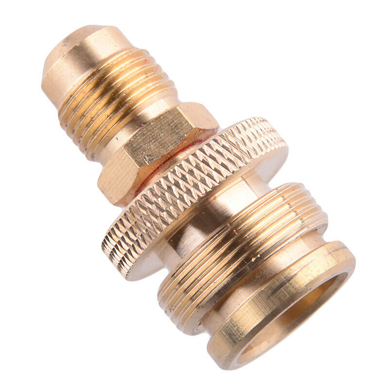 Grill Stove Gas Tank 1LB Propane Regulator Adapter fr Connection 3/8" Male Flare