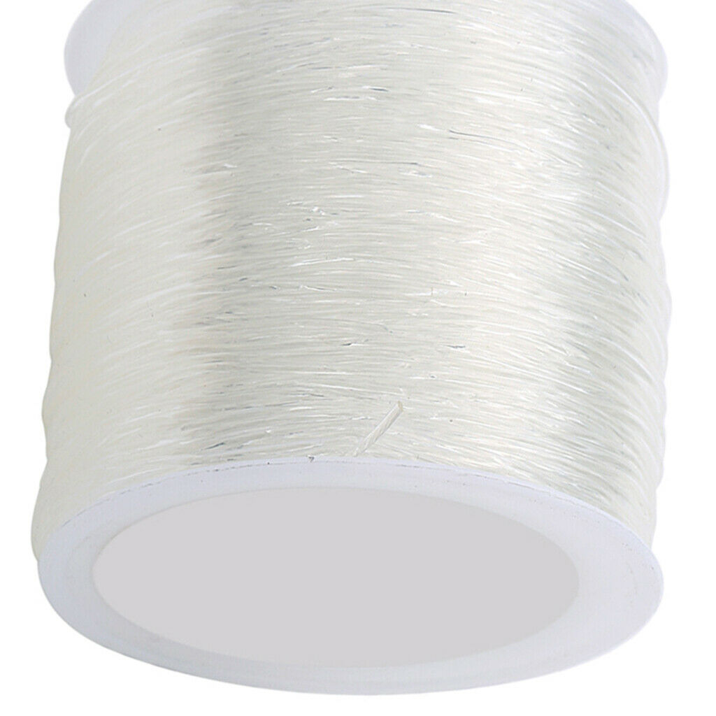 1 Roll of Clear Elastic Thread Jewelry Making Cord Findings 1.2mm 55m