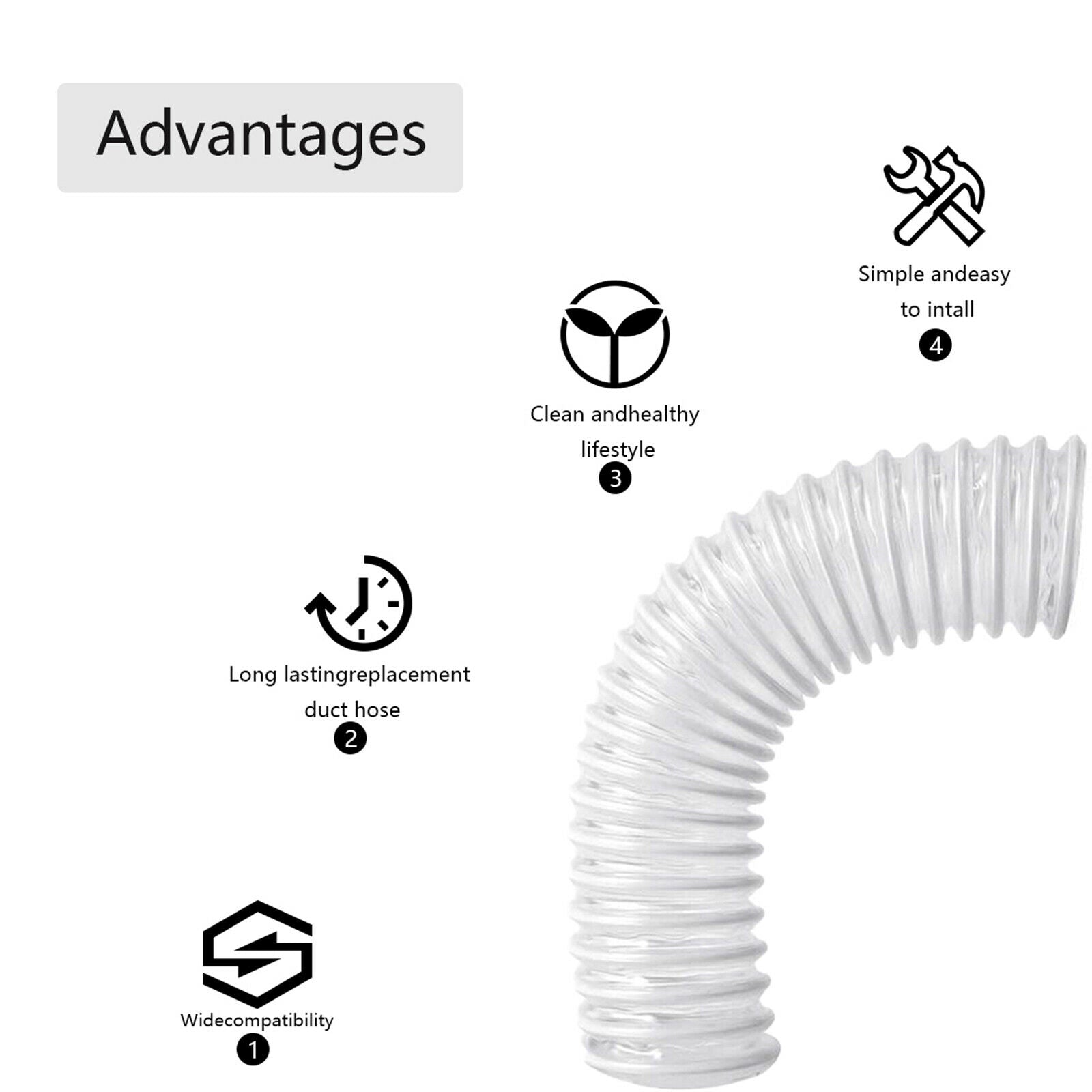 2 Pack Lower Duct Nozzle Hose for Shark Rotator NV472 NV500 NV500CO UV560