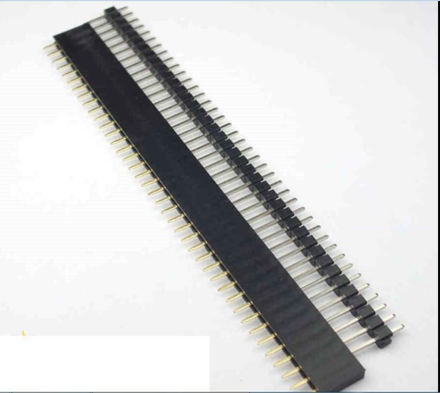 20x 40 Pin 2.54mm Male Female SIL Header Socket Single Row Strip PCB Conne.l8