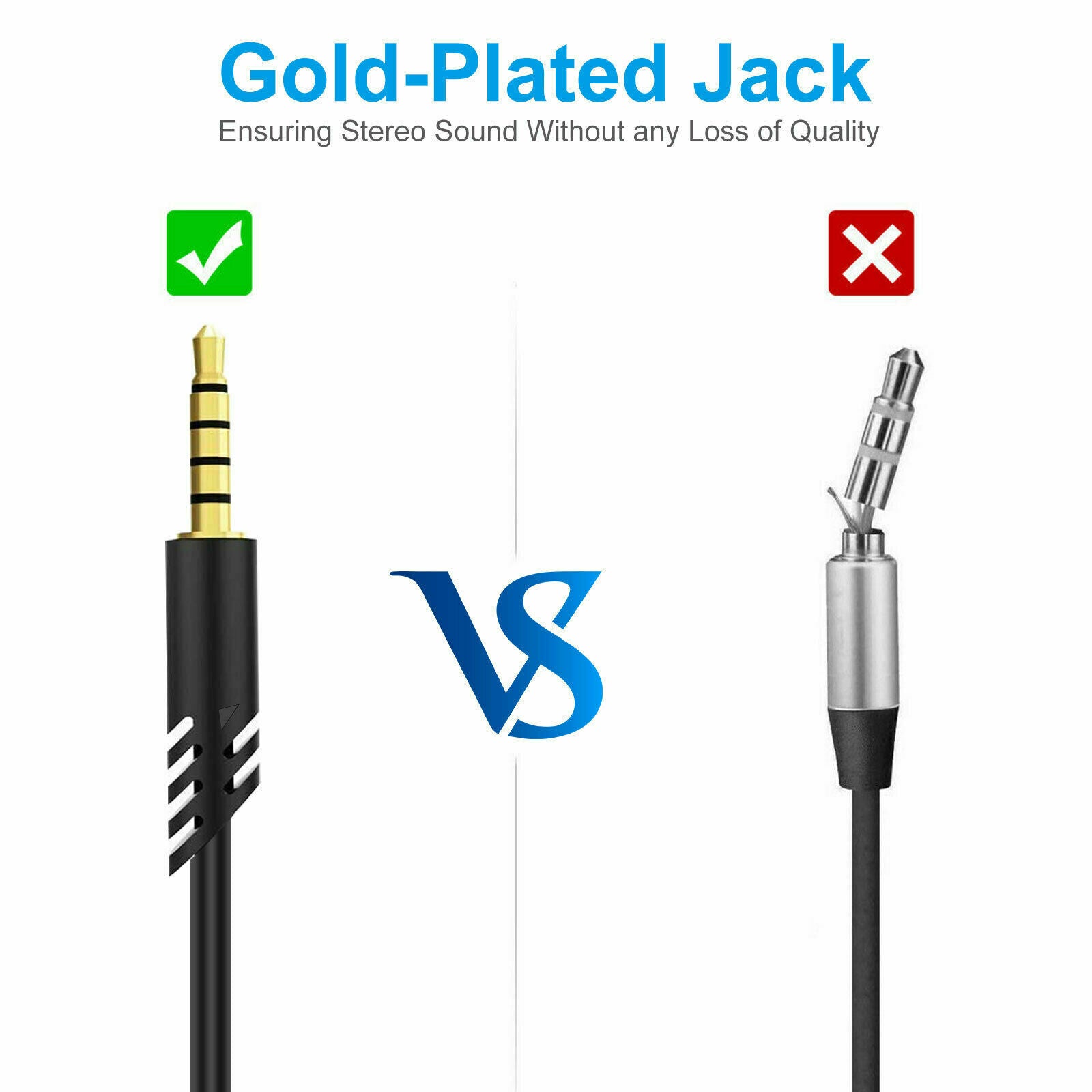 Replacement Audio Cable Cord Volume Control for Astro A10 A40 Gaming Headset 2M