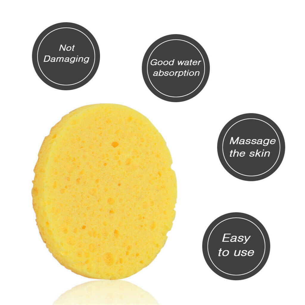 20Pcs Face Cleansing Washing Pad Puffs Makeup Cosmetic Removal Round Sponges