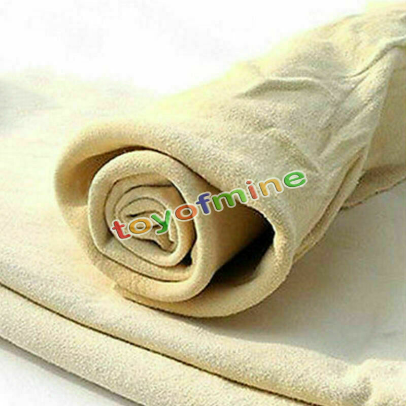 Natural Shammy Chamois Leather Car Cleaning Towels Drying Car Washing Cloth AU