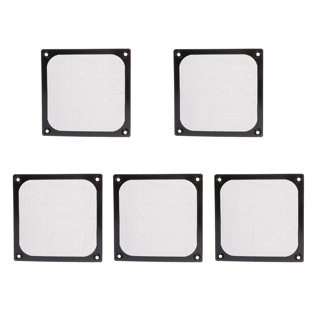 5pcs Aluminum Alloy Fan Filter Dust Cover for Pc Case