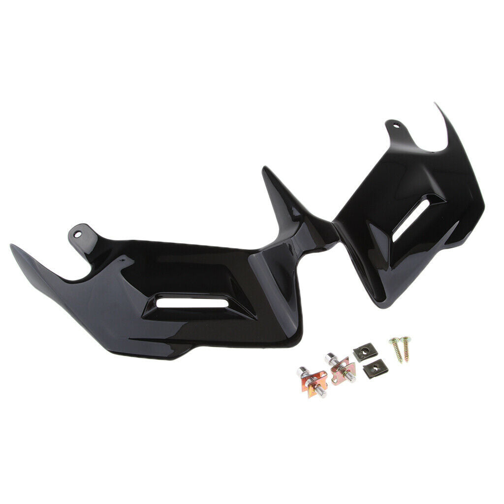 Glossy Black Front Fairing Aerodynamic Winglets for Yamaha YZF R3 R25