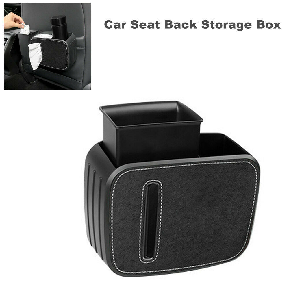 Car Seat Back Trash Garbage Dust Case Multi-function Water Cup Holder Tissue Box