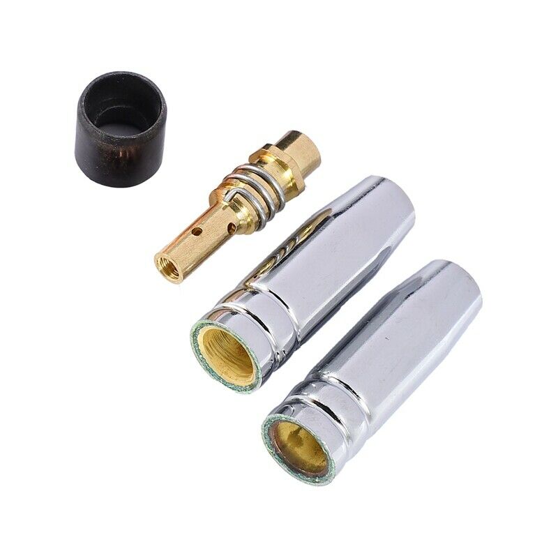 9Pcs/Set 15Ak Mig/Mag Welding Nozzle Contact Tips 0.8X25Mm M6 Gas Connector S1M6